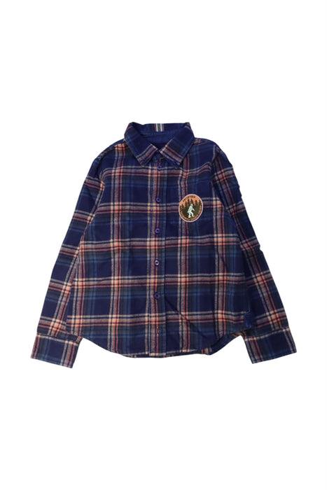 A Multicolour Long Sleeve Shirts from Velveteen in size 6T for boy. (Front View)