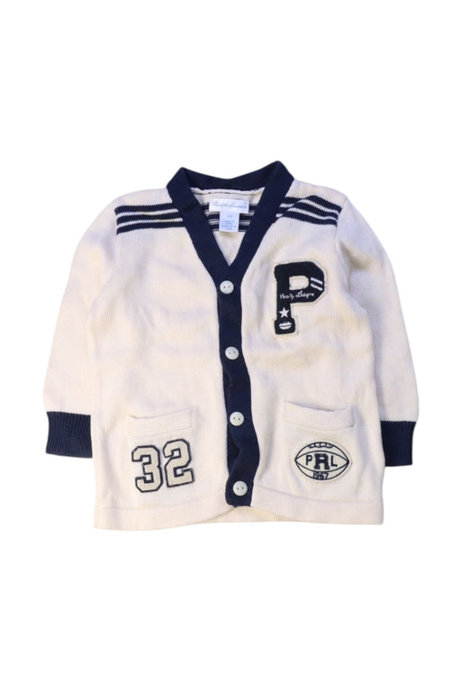 A White Cardigans from Ralph Lauren in size 6-12M for boy. (Front View)