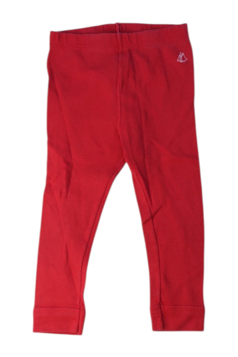 A Red Leggings from Petit Bateau in size 12-18M for girl. (Front View)