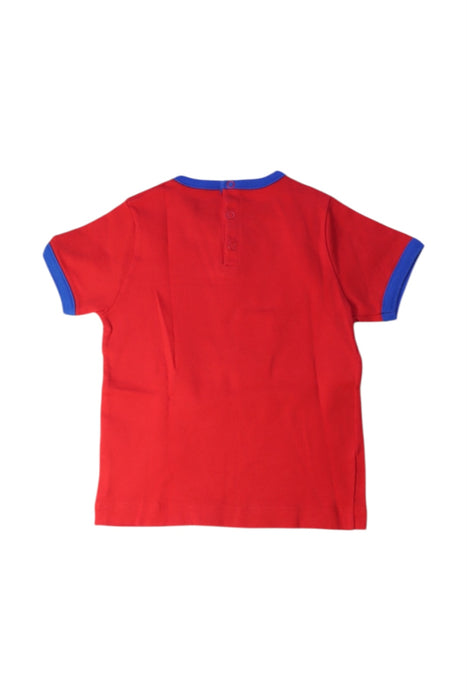 A Red Short Sleeve T Shirts from Petit Bateau in size 2T for boy. (Back View)