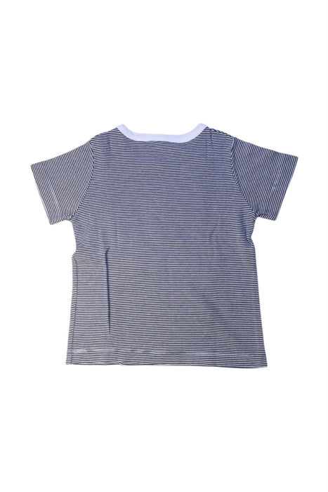 A Grey Short Sleeve T Shirts from Petit Bateau in size 6T for boy. (Back View)