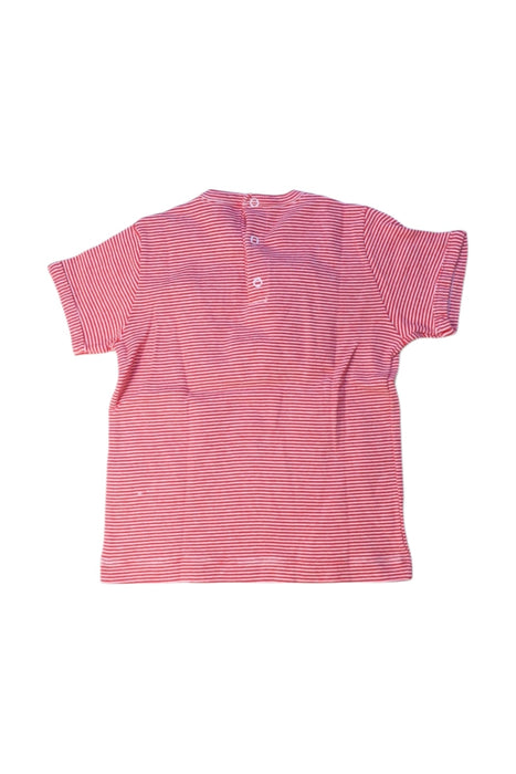 A Red Short Sleeve T Shirts from Petit Bateau in size 2T for boy. (Back View)