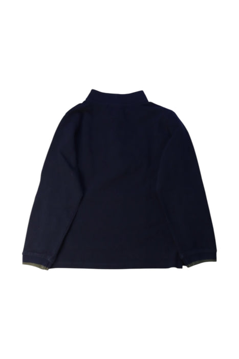 A Navy Long Sleeve Polos from Bonpoint in size 6T for boy. (Back View)