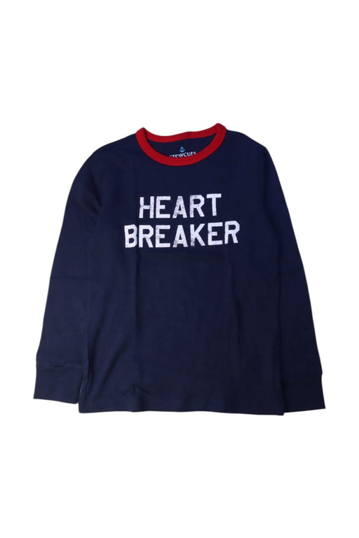 A Navy Long Sleeve T Shirts from Crewcuts in size 6T for boy. (Front View)