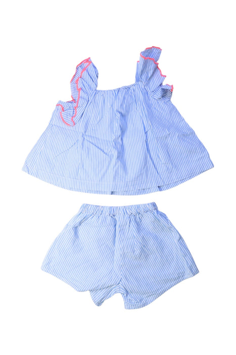 A Blue Shorts Sets from Jacadi in size 2T for girl. (Back View)