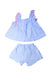 A Blue Shorts Sets from Jacadi in size 2T for girl. (Back View)
