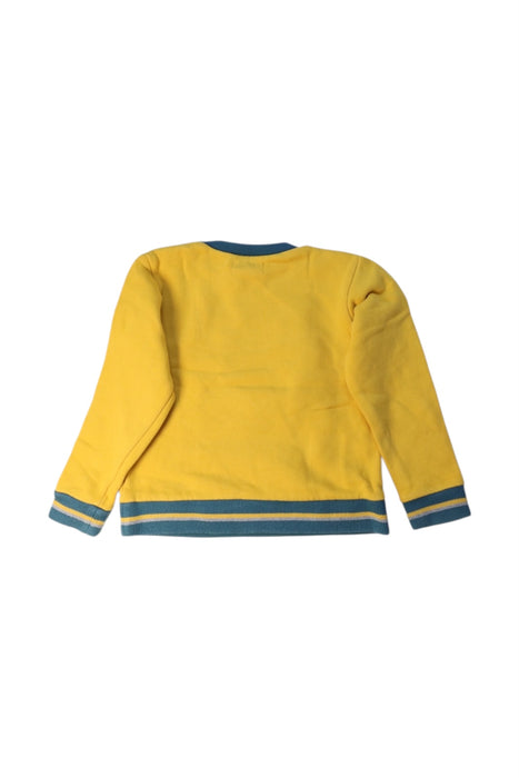 A Yellow Crewneck Sweatshirts from Arsène et les pipelettes in size 3T for boy. (Back View)