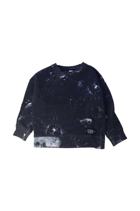 A Black Crewneck Sweatshirts from Molo in size 3T for boy. (Front View)