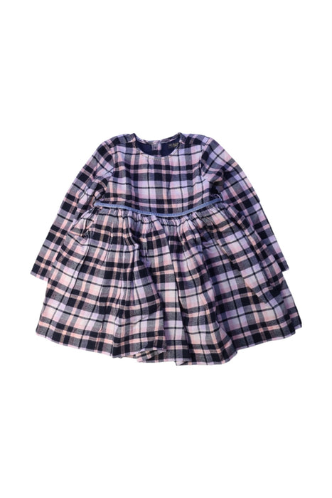 A Multicolour Long Sleeve Dresses from Velveteen in size 2T for girl. (Front View)