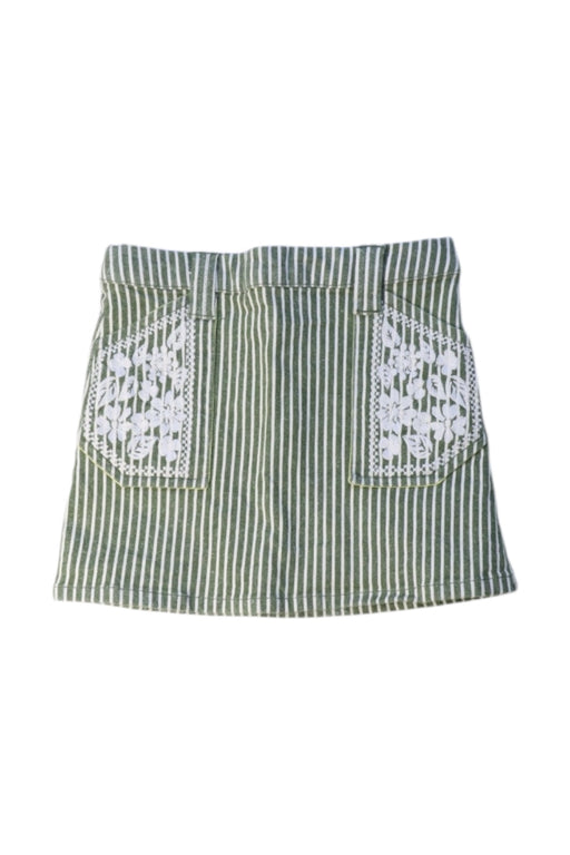 A Green Short Skirts from Velveteen in size 3T for girl. (Front View)
