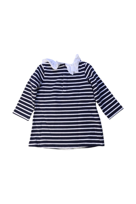 A Navy Long Sleeve Tops from Jacadi in size 6-12M for girl. (Back View)