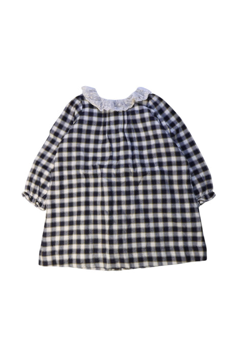 A Navy Long Sleeve Dresses from Bonpoint in size 3T for girl. (Front View)