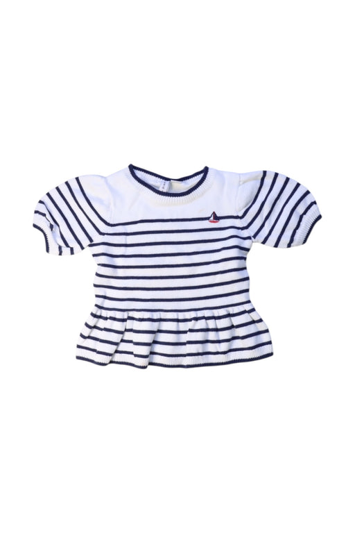 A White Short Sleeve Tops from Janie & Jack in size 3T for girl. (Front View)
