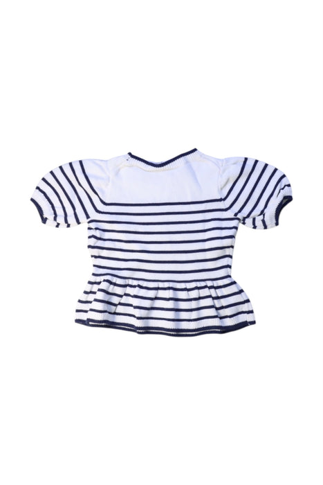 A White Short Sleeve Tops from Janie & Jack in size 3T for girl. (Back View)