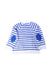 A Blue Crewneck Sweatshirts from Petit Bateau in size 2T for boy. (Back View)