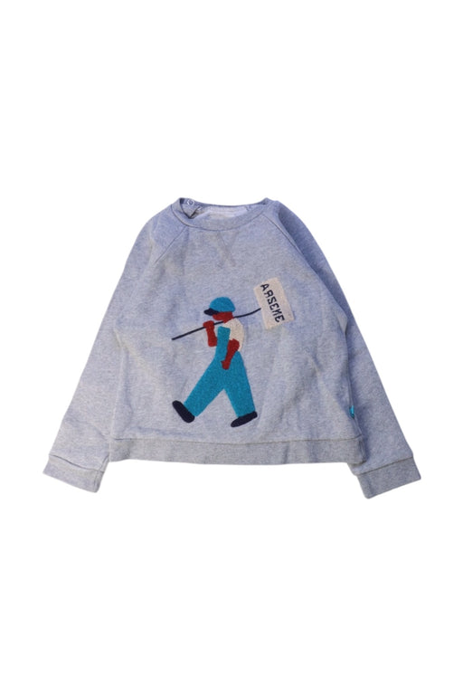 A Grey Crewneck Sweatshirts from Arsène et les pipelettes in size 3T for boy. (Front View)