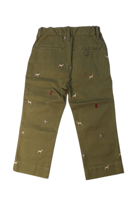 A Green Casual Pants from Crewcuts in size 2T for boy. (Back View)