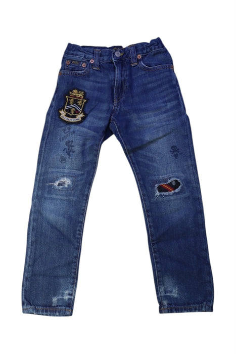 A Blue Jeans from Polo Ralph Lauren in size 5T for boy. (Front View)