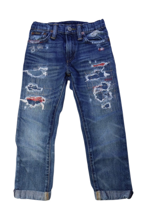 A Blue Jeans from Polo Ralph Lauren in size 5T for boy. (Front View)