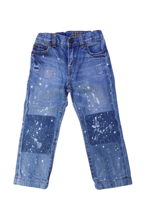 A Blue Jeans from Crewcuts in size 3T for boy. (Front View)