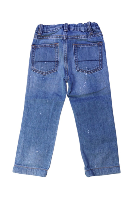 A Blue Jeans from Crewcuts in size 3T for boy. (Back View)