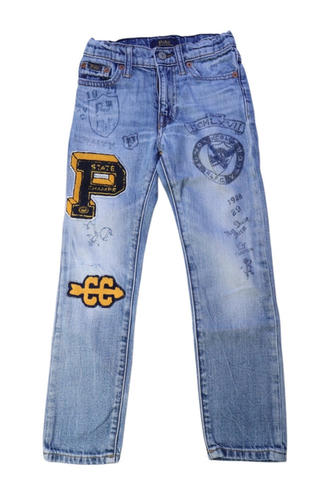 A Blue Jeans from Polo Ralph Lauren in size 5T for boy. (Front View)