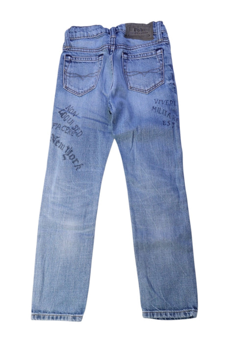 A Blue Jeans from Polo Ralph Lauren in size 5T for boy. (Back View)