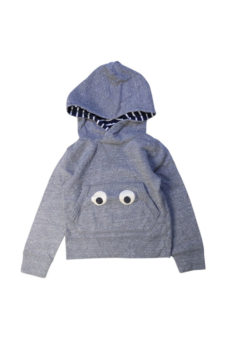 A Blue Hooded Sweatshirts from Crewcuts in size 2T for boy. (Front View)