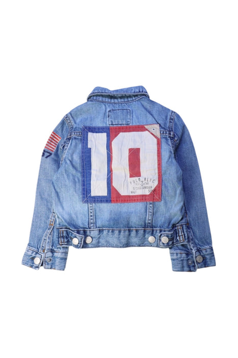 A Blue Lightweight Jackets from Polo Ralph Lauren in size 3T for boy. (Back View)