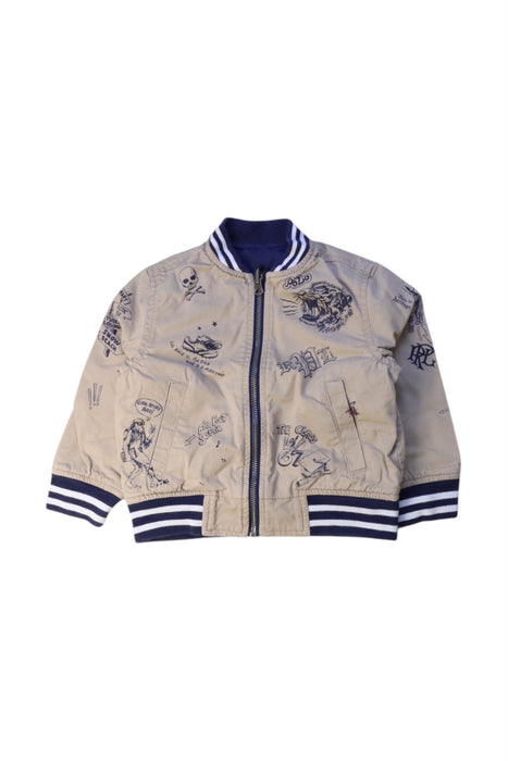 A Beige Lightweight Jackets from Polo Ralph Lauren in size 2T for boy. (Front View)