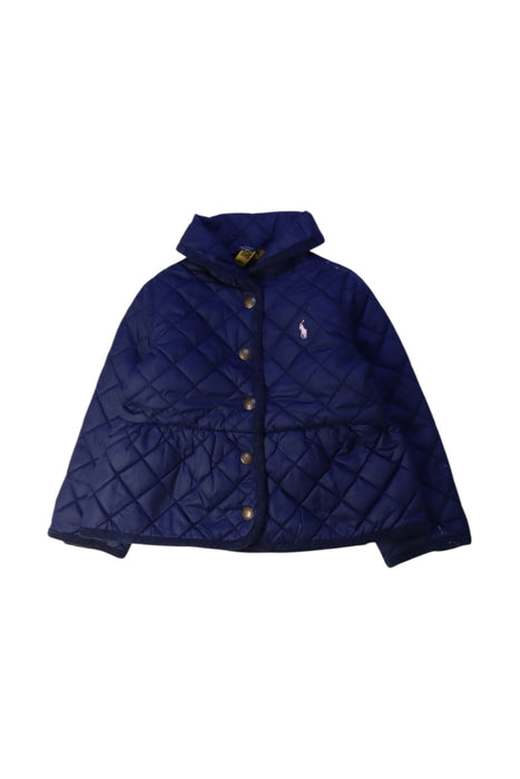 A Navy Puffer/Quilted Jackets from Polo Ralph Lauren in size 2T for girl. (Front View)