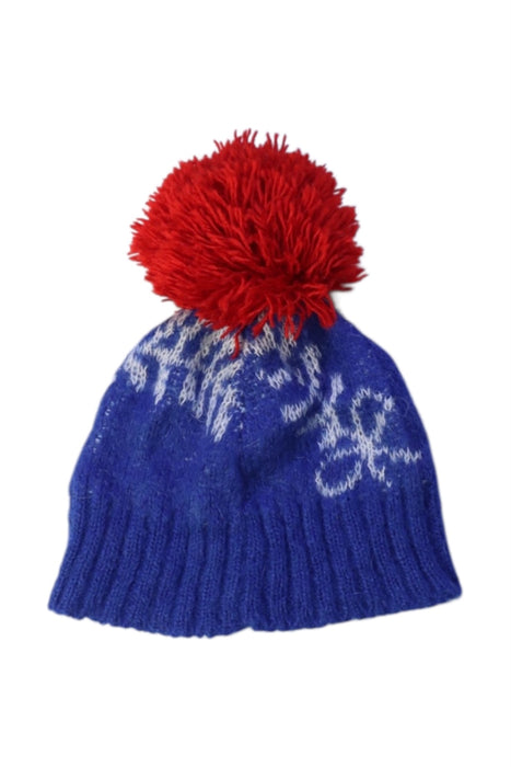 A Red Winter Hats from Bobo Choses in size 2T for neutral. (Back View)