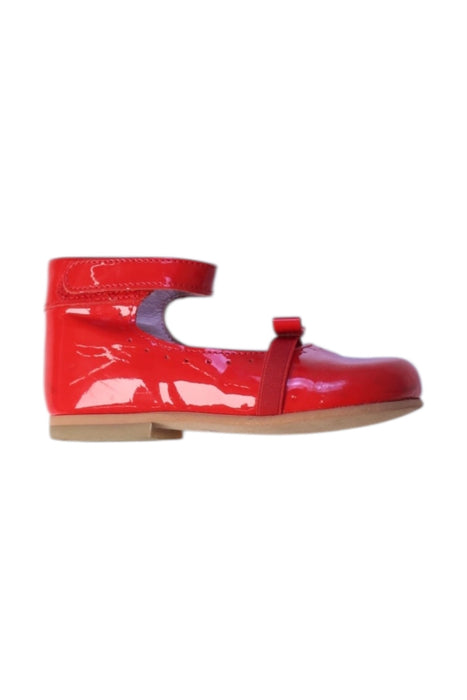 A Red Flats from Jacadi in size 3T for girl. (Front View)