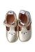 A Gold Flats from Jacadi in size 18-24M for girl. (Back View)