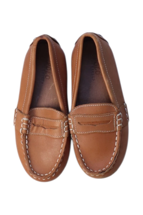 A Brown Loafers & Moccasins from Polo Ralph Lauren in size 3T for boy. (Back View)