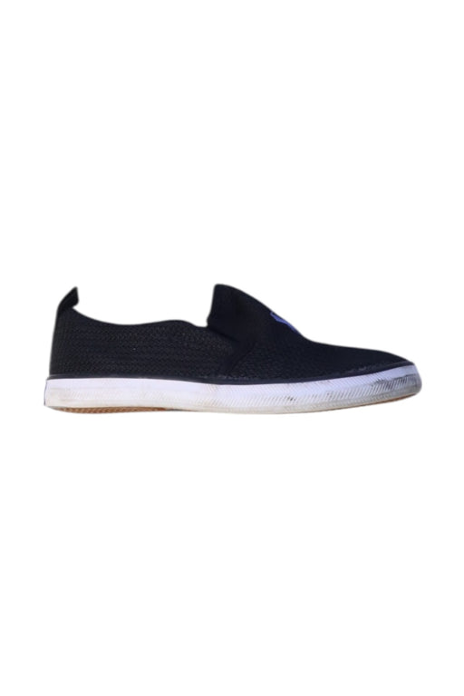 A Black Slip Ons from Polo Ralph Lauren in size 4T for boy. (Front View)