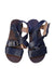 A Brown Sandals from Jacadi in size 5T for girl. (Back View)
