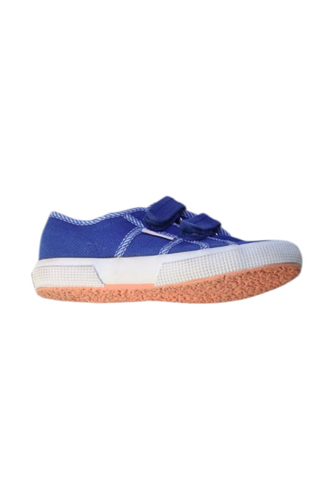 A Blue Sneakers from Superga in size 5T for neutral. (Front View)