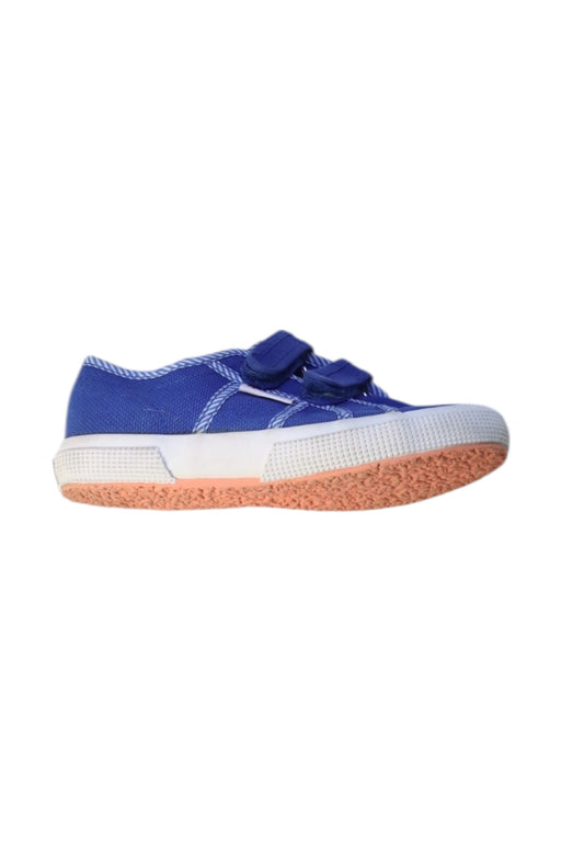 A Blue Sneakers from Superga in size 5T for neutral. (Front View)