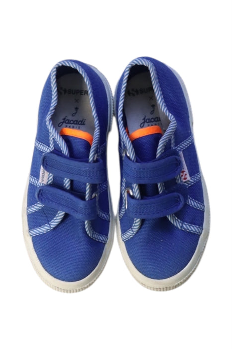 A Blue Sneakers from Superga in size 5T for neutral. (Back View)