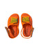 A Orange Sandals from Mini Melissa in size 12-18M for girl. (Front View)