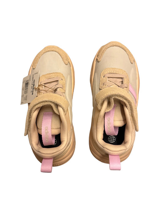 A Beige Sneakers from Adidas in size 5T for neutral. (Front View)