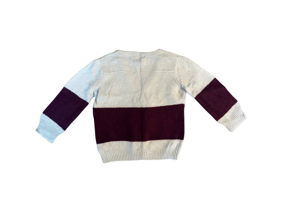 A Burgundy Cardigans from Dior in size 5T for boy. (Back View)