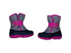 A Grey Winter Boots from Kamik in size 3T for girl. (Back View)