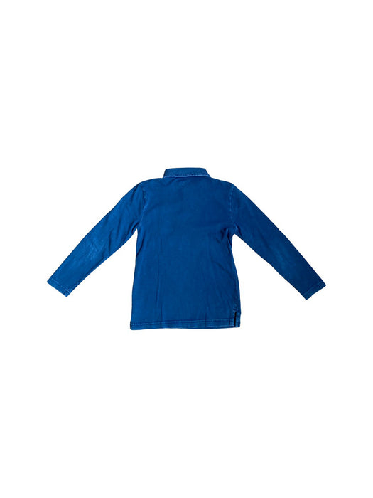 A Blue Long Sleeve Polos from Crewcuts in size 5T for boy. (Back View)