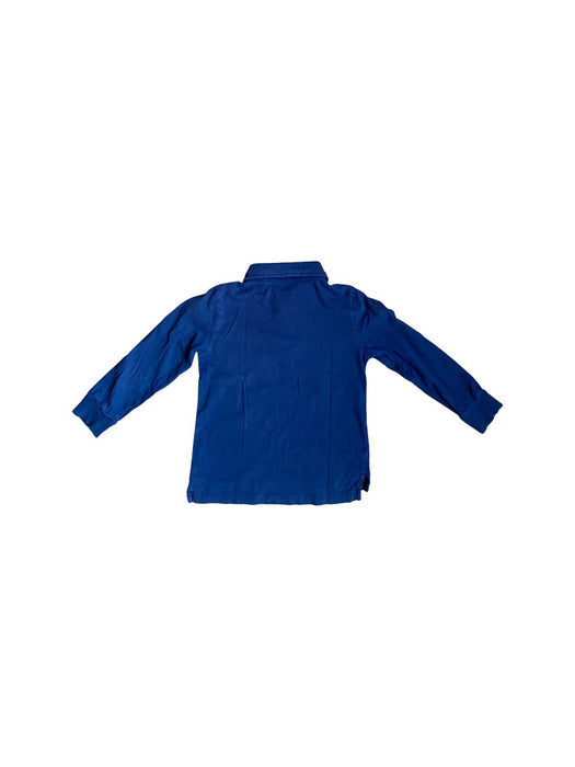 A Blue Long Sleeve Polos from Crewcuts in size 2T for boy. (Back View)