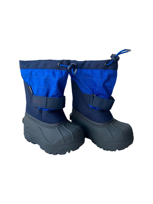 A Blue Winter Boots from Columbia in size 3T for neutral. (Back View)