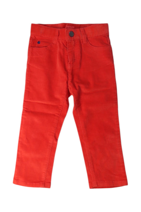 A Red Casual Pants from Jacadi in size 12-18M for boy. (Front View)