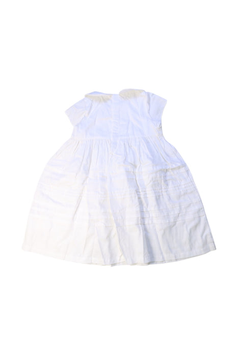A White Sleeveless Dresses from Petit Bateau in size 3T for girl. (Back View)