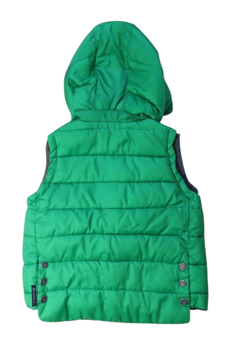 A Green Outerwear Vests from Armani in size 2T for boy. (Back View)